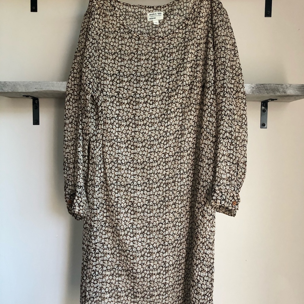 RVCA Sheer Floral Tunic